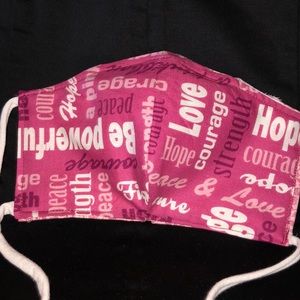 Face Mask Encouragement Love Peace Hope Strength